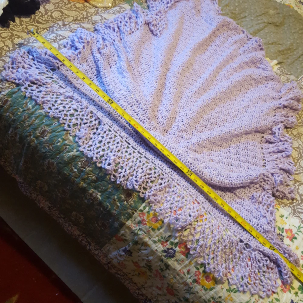 Crochet throw